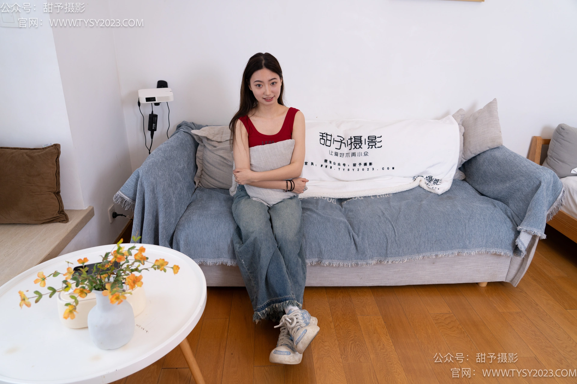 甜予摄影 No.064 雪梨-帆布鞋、白棉袜、肉丝（脚尖加固款）[130P2V-10.0GB] 2